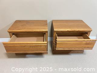 MaxSold Auction: Westmark Golden Oak Nightstand with 2 Drawers - Waterloo (Ontario, Canada) SELLER MANAGED Estate Sale Online Auction -  New Hampshire Street
