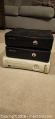 MaxSold Auction: stack of three Microsoft Xbox 360 - Toronto (Ontario, Canada) SELLER MANAGED Downsizing Online Auction -  Pilkington Drive