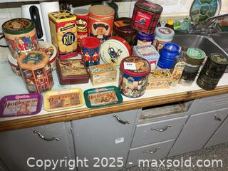 MaxSold Auction: Tins B - Greater Napanee (Ontario, Canada) PARTNER MANAGED Estate Sale Online Auction - Camden Road