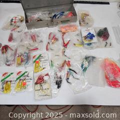 MaxSold Auction: Assorted Fishing Lure & Rig Lot with Metal Tackle Box - Sacramento (California, USA) SELLER MANAGED Reseller Online Auction - Arden Way