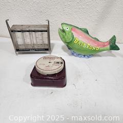 MaxSold Auction: Collectible Bank Lot – Fish, Counter & Savings - Sacramento (California, USA) SELLER MANAGED Reseller Online Auction - Arden Way