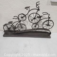 MaxSold Auction: Decorative Iron Bicycle Trio Sculpture - Sacramento (California, USA) SELLER MANAGED Reseller Online Auction - Arden Way