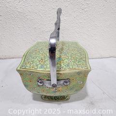 MaxSold Auction: English Cloisonné Lidded Tureen with Twisted Silver Handle - Sacramento (California, USA) SELLER MANAGED Reseller Online Auction - Arden Way