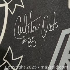 MaxSold Auction: Oakland Raiders Team Pennant - Signed by Jack Tatum and Carleton Oats - Lot A - Sacramento (California, USA) SELLER MANAGED Reseller Online Auction - Arden Way