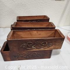 MaxSold Auction: Set of Carved Wooden Storage Boxes - Sacramento (California, USA) SELLER MANAGED Reseller Online Auction - Arden Way