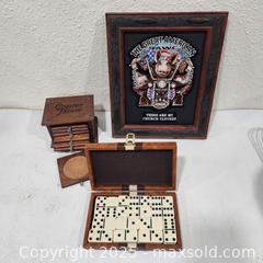 MaxSold Auction: Vintage-Style Bar Game &#38; Décor Bundle - Sacramento (California, USA) SELLER MANAGED Reseller Online Auction - Arden Way