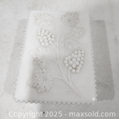 MaxSold Auction: Vintage Milk Glass Lot - Hobnail Bowl, Trinket Box, and Shoe - Sacramento (California, USA) SELLER MANAGED Reseller Online Auction - Arden Way