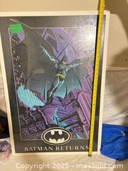 MaxSold Auction: Framed Batman Returns Jigsaw Puzzle Wall Art (1992) - Toronto (Ontario, Canada) SELLER MANAGED Downsizing Online Auction - Rutherford Avenue