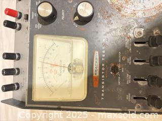 MaxSold Auction: Heathkit Transistor Tester (model not legible) - Toronto (Ontario, Canada) SELLER MANAGED Downsizing Online Auction - Rutherford Avenue