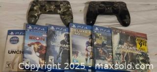 MaxSold Auction: Lot of 10 PS4 Games with 2 Controllers - Toronto (Ontario, Canada) SELLER MANAGED Downsizing Online Auction - Rutherford Avenue