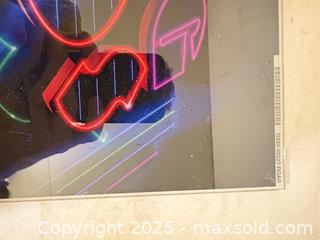 MaxSold Auction: Roaring 20's Neon-Style Slot Machine Glass Panel - Toronto (Ontario, Canada) SELLER MANAGED Downsizing Online Auction - Rutherford Avenue