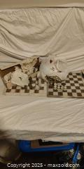 MaxSold Auction: Stone Chess Boards with Partial Chess Pieces (Lot of 2) - Toronto (Ontario, Canada) SELLER MANAGED Downsizing Online Auction - Rutherford Avenue