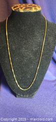 MaxSold Auction: 14k gold necklace  - Vancouver (British Columbia, Canada) PARTNER MANAGED Downsizing Online Auction - Montcalm Street (CONDO)