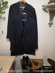 MaxSold Auction: Canali & Rossen Blazers, Igauna Leather Shoes - 10.5 & Suspenders  - Vancouver (British Columbia, Canada) PARTNER MANAGED Downsizing Online Auction - Montcalm Street (CONDO)