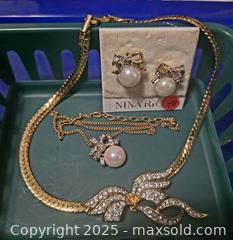 MaxSold Auction: Nina Ricci Necklaces & Earring Jewelry Set - Vancouver (British Columbia, Canada) PARTNER MANAGED Downsizing Online Auction - Montcalm Street (CONDO)