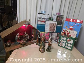MaxSold Auction: Vintage Sears, Lighted, Musical 12pc. Nativity Set With Cards - Vancouver (British Columbia, Canada) PARTNER MANAGED Downsizing Online Auction - Montcalm Street (CONDO)