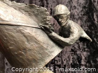 MaxSold Auction: Bronze Horse Racing Sculpture  - Saanich (British Columbia, Canada) SELLER MANAGED Downsizing Online Auction - Colquitz Avenue