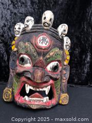 MaxSold Auction: Carved Wood Bhairav Mask - Saanich (British Columbia, Canada) SELLER MANAGED Downsizing Online Auction - Colquitz Avenue