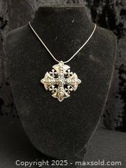 MaxSold Auction: Jerusalem Cross Pendant or Brooch - Saanich (British Columbia, Canada) SELLER MANAGED Downsizing Online Auction - Colquitz Avenue