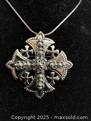 MaxSold Auction: Jerusalem Cross Pendant or Brooch - Saanich (British Columbia, Canada) SELLER MANAGED Downsizing Online Auction - Colquitz Avenue