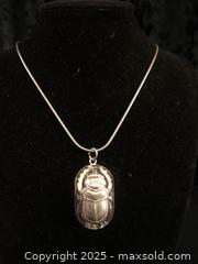 MaxSold Auction: Scarab Pendant - Saanich (British Columbia, Canada) SELLER MANAGED Downsizing Online Auction - Colquitz
