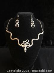MaxSold Auction: Sterling Serpent Matching Necklace and Earrings - Saanich (British Columbia, Canada) SELLER MANAGED Downsizing Online Auction - Colquitz