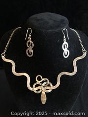 MaxSold Auction: Sterling Serpent Matching Necklace and Earrings - Saanich (British Columbia, Canada) SELLER MANAGED Downsizing Online Auction - Colquitz