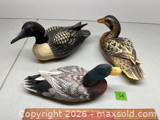 MaxSold Auction: Carved ducks and loon - Stone Mills (Camden East) (Ontario, Canada) SELLER MANAGED Downsizing Online Auction - County Road 1