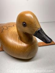 MaxSold Auction: Carved wooden duck - Stone Mills (Camden East) (Ontario, Canada) SELLER MANAGED Downsizing Online Auction - County Road 1