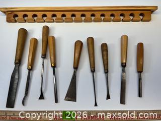 MaxSold Auction: Chisels and rack - Stone Mills (Camden East) (Ontario, Canada) SELLER MANAGED Downsizing Online Auction - County Road 1