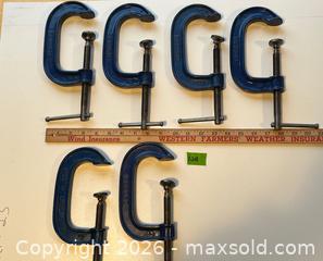 MaxSold Auction: Record C clamps - Stone Mills (Camden East) (Ontario, Canada) SELLER MANAGED Downsizing Online Auction - County Road 1