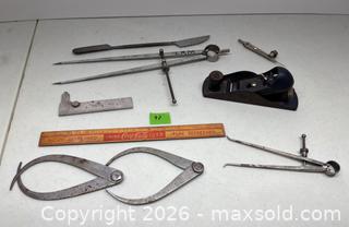MaxSold Auction: Stanley plane and calipers - Stone Mills (Camden East) (Ontario, Canada) SELLER MANAGED Downsizing Online Auction - County Road 1