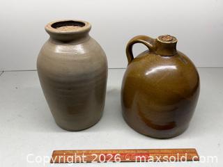 MaxSold Auction: Stoneware jug and crock - Stone Mills (Camden East) (Ontario, Canada) SELLER MANAGED Downsizing Online Auction - County Road 1
