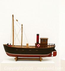 MaxSold Auction: Crafted Wooden Tugboat Model  - Newmarket (Ontario, Canada) SELLER MANAGED Downsizing Online Auction - Brimson Drive (STORAGE)
