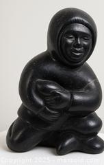 MaxSold Auction: Exceptional Inuit Soapstone Sculpture – Kneeling Figure with Seal - Newmarket (Ontario, Canada) SELLER MANAGED Downsizing Online Auction - Brimson Drive (STORAGE)