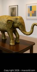MaxSold Auction: Large Heavy Bronze-Tone Elephant Sculpture - Newmarket (Ontario, Canada) SELLER MANAGED Downsizing Online Auction - Brimson Drive (STORAGE)