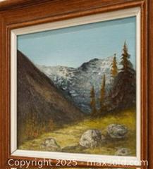 MaxSold Auction: Original Alpine Landscape by G. Erb mm mm a - Newmarket (Ontario, Canada) SELLER MANAGED Downsizing Online Auction - Brimson Drive (STORAGE)