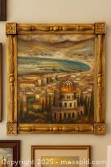 MaxSold Auction: ORIGINAL!! Grand Mediterranean Cityscape – Original Oil Painting in Ornate Gilt Frame - Newmarket (Ontario, Canada) SELLER MANAGED Downsizing Online Auction - Brimson Drive (STORAGE)