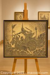 MaxSold Auction: paper over carved reliefs—hieroglyphic-style wall engravings - Newmarket (Ontario, Canada) SELLER MANAGED Downsizing Online Auction - Brimson Drive (STORAGE)