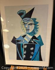 MaxSold Auction: Portrait of Nusch Éluard (1937) — After Pablo Picasso — Striking Cubist Icon in Blue - Newmarket (Ontario, Canada) SELLER MANAGED Downsizing Online Auction - Brimson Drive (STORAGE)