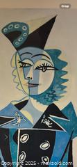 MaxSold Auction: Portrait of Nusch Éluard (1937) — After Pablo Picasso — Striking Cubist Icon in Blue - Newmarket (Ontario, Canada) SELLER MANAGED Downsizing Online Auction - Brimson Drive (STORAGE)
