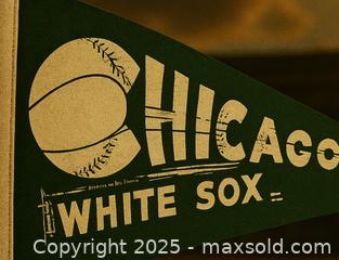 MaxSold Auction: RARE Vintage Chicago White Sox Pennant — A Rare Jewel for Serious Fans & Collectors  - Newmarket (Ontario, Canada) SELLER MANAGED Downsizing Online Auction - Brimson Drive (STORAGE)