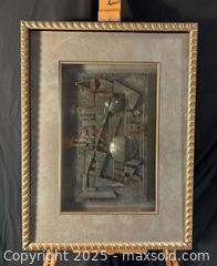 MaxSold Auction: RARE////Striking Mid-Century Cubist Relief — Framed in Gallery-Quality Moulding - Newmarket (Ontario, Canada) SELLER MANAGED Downsizing Online Auction - Brimson Drive (STORAGE)
