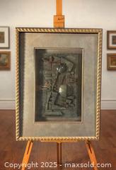 MaxSold Auction: RARE////Striking Mid-Century Cubist Relief — Framed in Gallery-Quality Moulding - Newmarket (Ontario, Canada) SELLER MANAGED Downsizing Online Auction - Brimson Drive (STORAGE)
