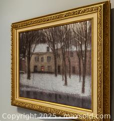 MaxSold Auction: Signed!!A Captivating Winter Masterwork – Original Oil Painting reproduction in Gold Frame - Newmarket (Ontario, Canada) SELLER MANAGED Downsizing Online Auction - Brimson Drive (STORAGE)