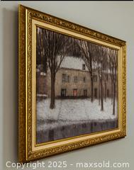 MaxSold Auction: Signed!!A Captivating Winter Masterwork – Original Oil Painting reproduction in Gold Frame - Newmarket (Ontario, Canada) SELLER MANAGED Downsizing Online Auction - Brimson Drive (STORAGE)