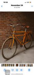 MaxSold Auction: Vintage BROOKLYN CRUISER – Retro Orange Commuter Bike w/ Cargo Rack - Newmarket (Ontario, Canada) SELLER MANAGED Downsizing Online Auction - Brimson Drive (STORAGE)
