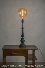 MaxSold Auction: Vintage Industrial Edison-Style Statement Lamp High-End Sales Pitch (No emojis) - Newmarket (Ontario, Canada) SELLER MANAGED Downsizing Online Auction - Brimson Drive (STORAGE)