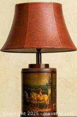 MaxSold Auction: Vintage Rare Frederick Cooper Equestrian Tea Canister Lamp – Mid-Century Modern Elegance - Newmarket (Ontario, Canada) SELLER MANAGED Downsizing Online Auction - Brimson Drive (STORAGE)