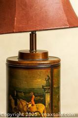 MaxSold Auction: Vintage Rare Frederick Cooper Equestrian Tea Canister Lamp – Mid-Century Modern Elegance - Newmarket (Ontario, Canada) SELLER MANAGED Downsizing Online Auction - Brimson Drive (STORAGE)